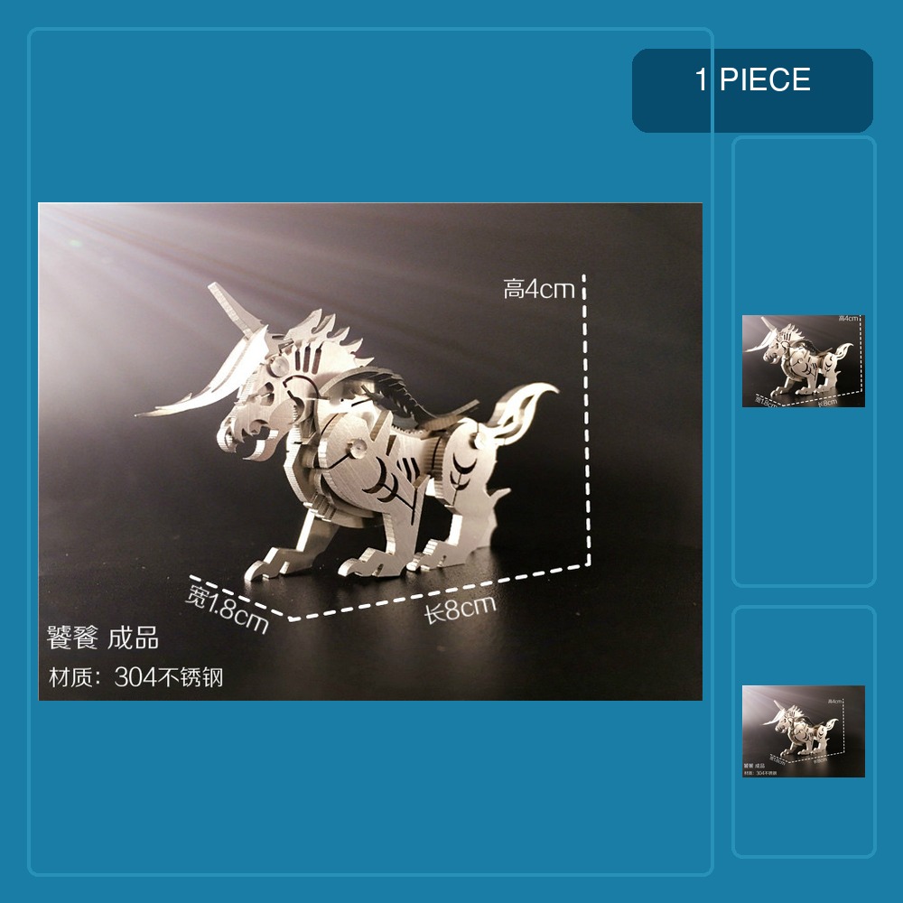 Metal 3D Puzzle Stainless Model Kit - 3D metal puzzle children adult DIY
