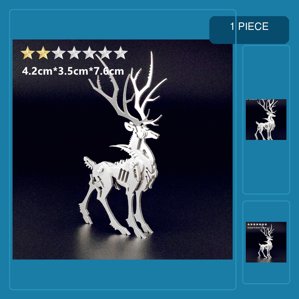 Metal 3D Puzzle Stainless Model Kit - 3D metal puzzle children adult DIY
