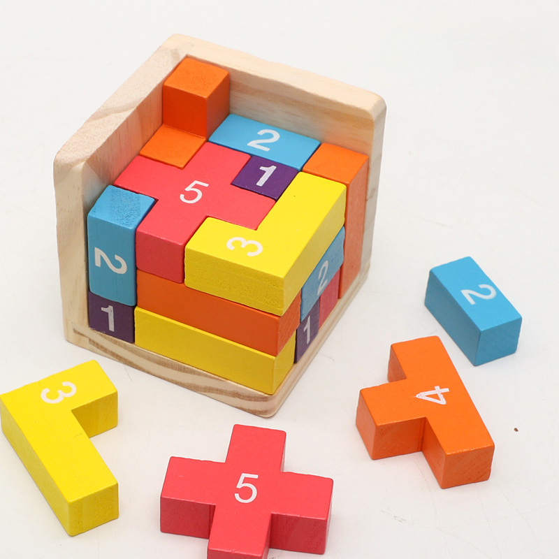 Colorful Wooden Blocks Puzzles - đánh giá và giá 3D Wooden Mechanical Puzzle Marble Run