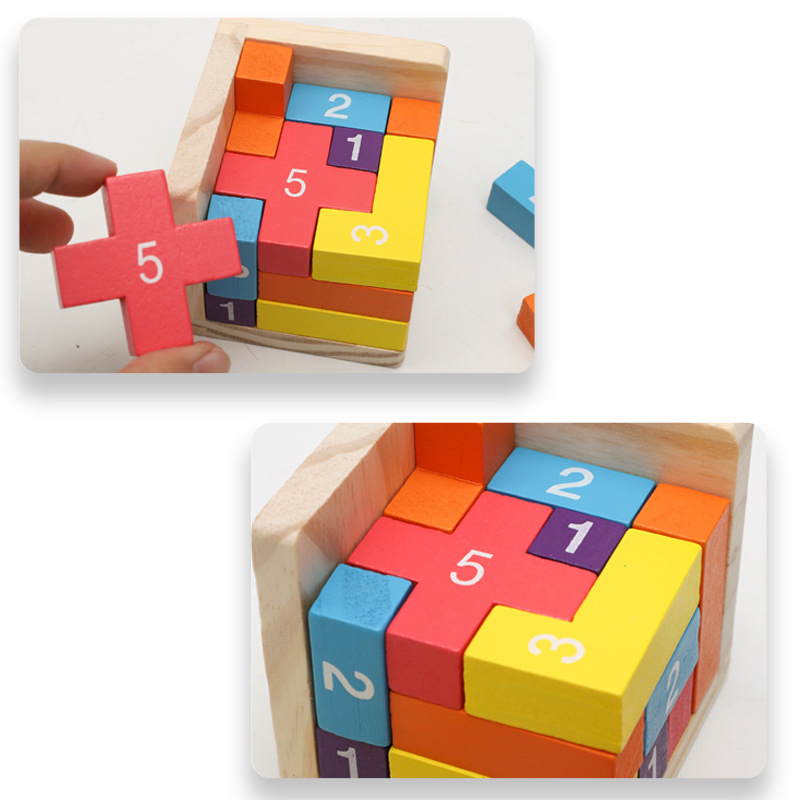 Colorful Wooden Blocks Puzzles - đánh giá và giá 3D Wooden Mechanical Puzzle Marble Run