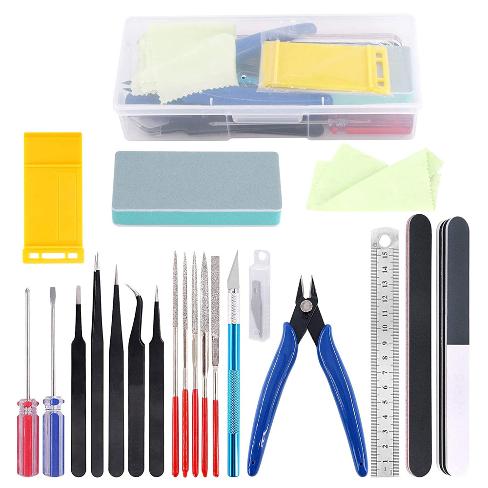 Models Tool Kit Trimming Knife - đánh giá và giá Modeling Tool Kit Tweezers Hobby Knife