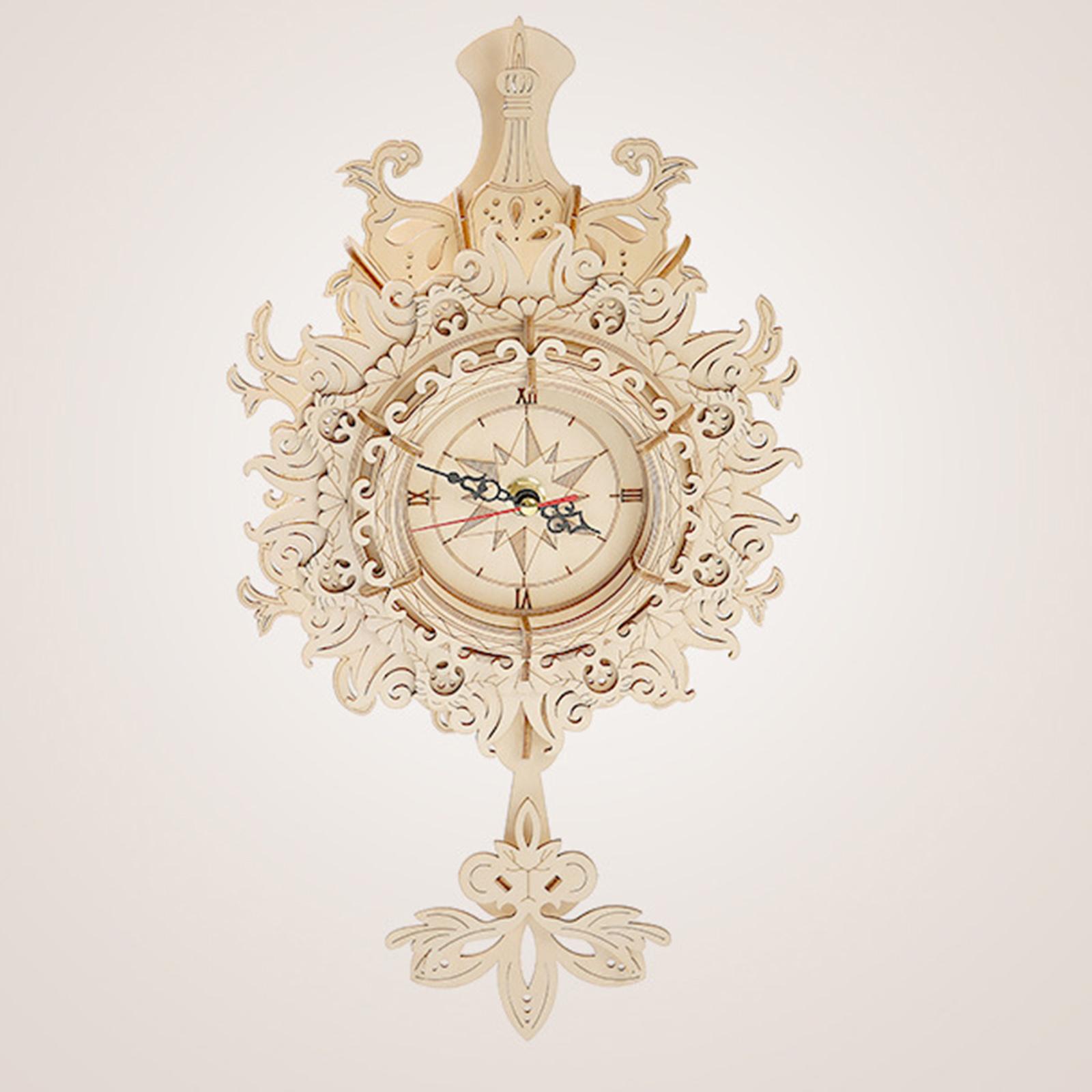 3D Wooden Mechanical Pendulum  - đánh giá và giá Wooden Clock Puzzle Mechanical Pendulum