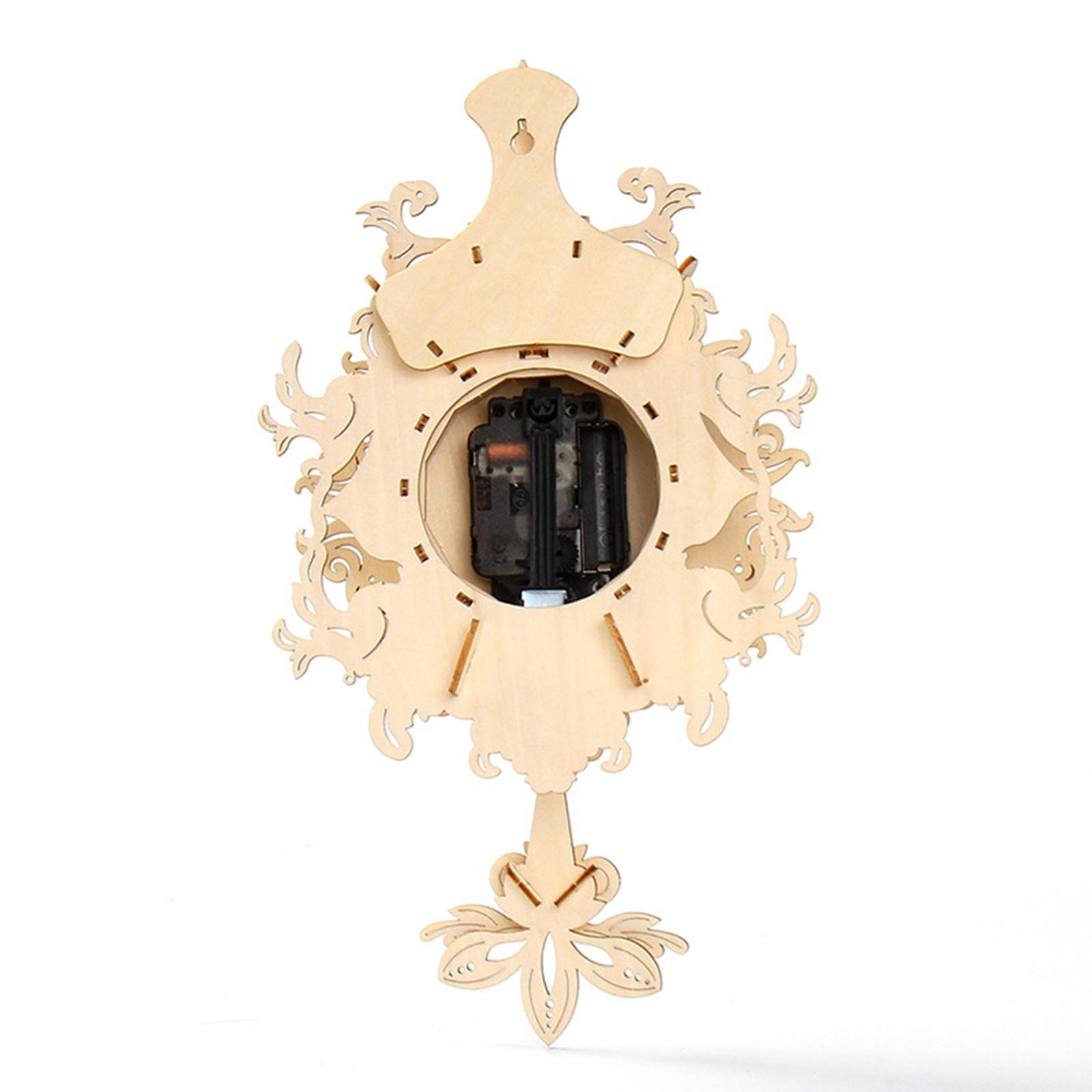 3D Wooden Mechanical Pendulum  - đánh giá và giá Wooden Clock Puzzle Mechanical Pendulum