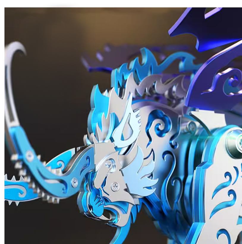 3D DlY Assembly Qiongqi Mechan - đánh giá và giá Metal 3D Puzzle Stainless Model Kit