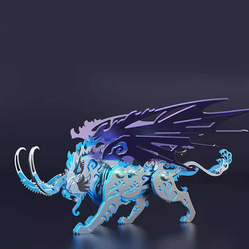 3D DlY Assembly Qiongqi Mechan - đánh giá và giá Metal 3D Puzzle Stainless Model Kit