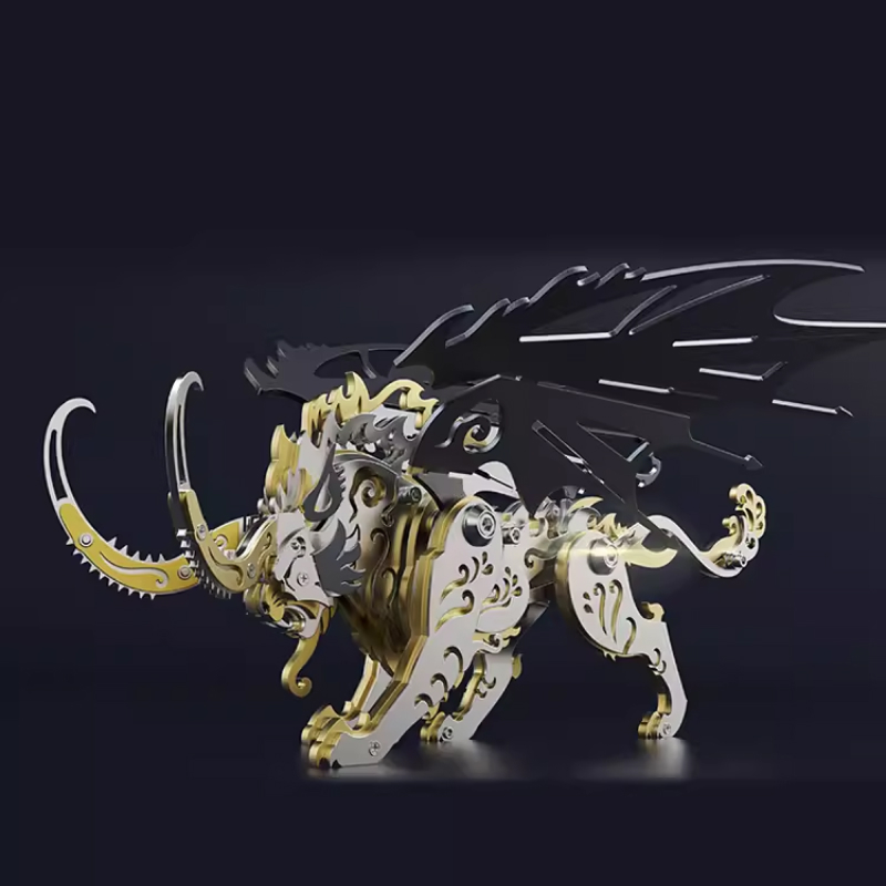 3D DlY Assembly Qiongqi Mechan - đánh giá và giá Metal 3D Puzzle Stainless Model Kit