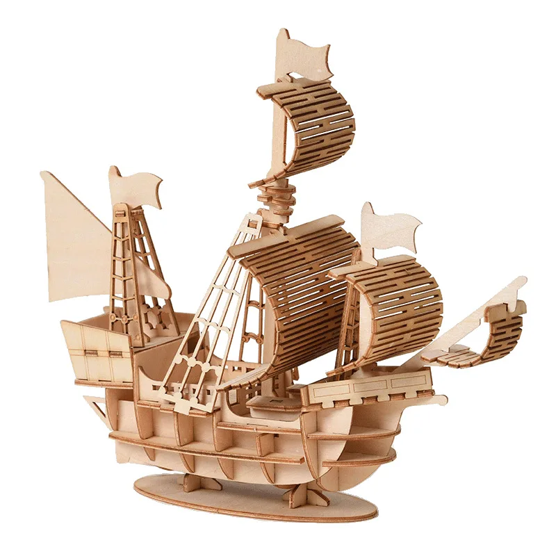 3D Sailboat Wooden Puzzle Asse - đánh giá và giá 3D Wooden Mechanical Puzzle Marble Run