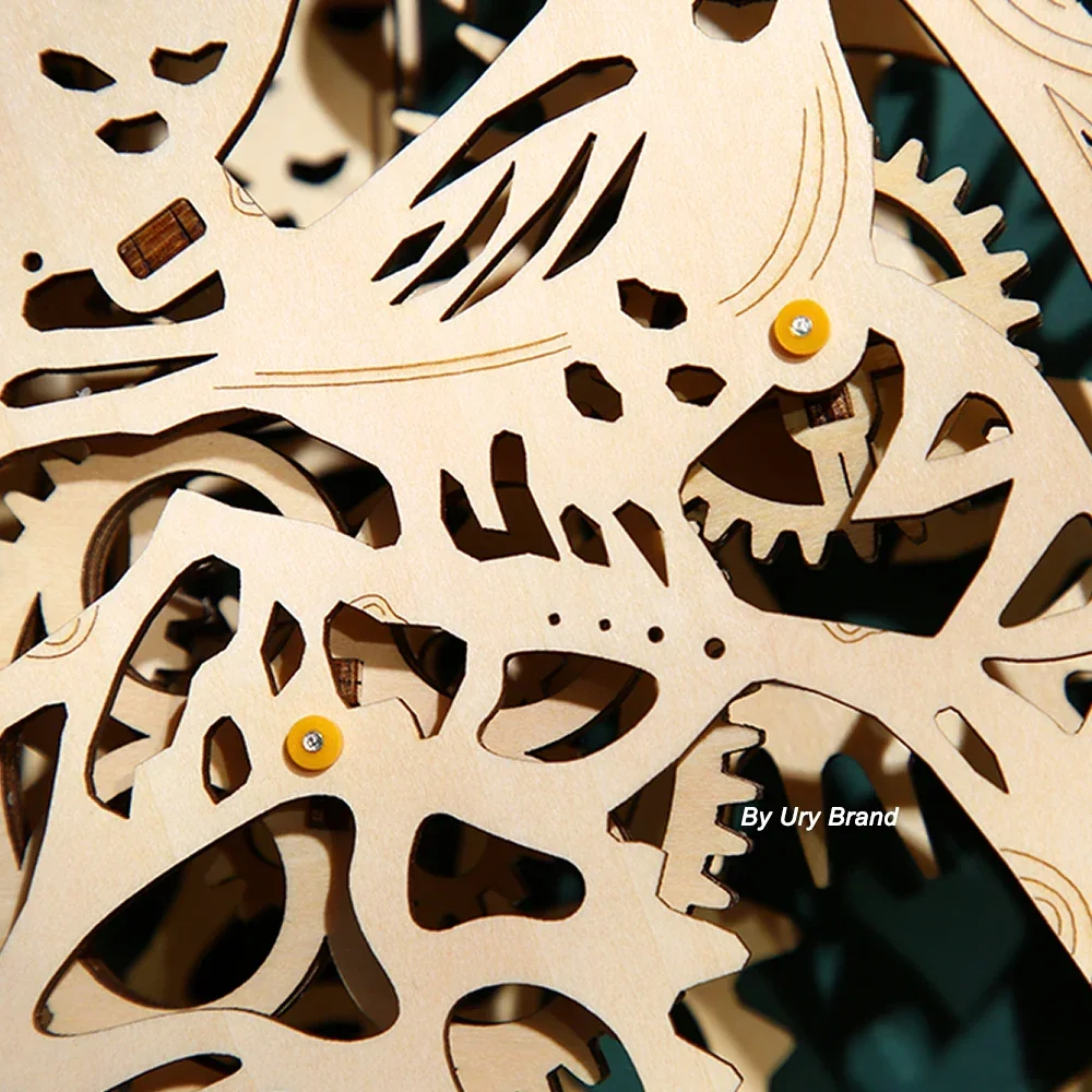 Tự Làm 3D Đồ Chơi Xếp Hình Bằn - đánh giá và giá Wooden Clock Puzzle Mechanical Pendulum