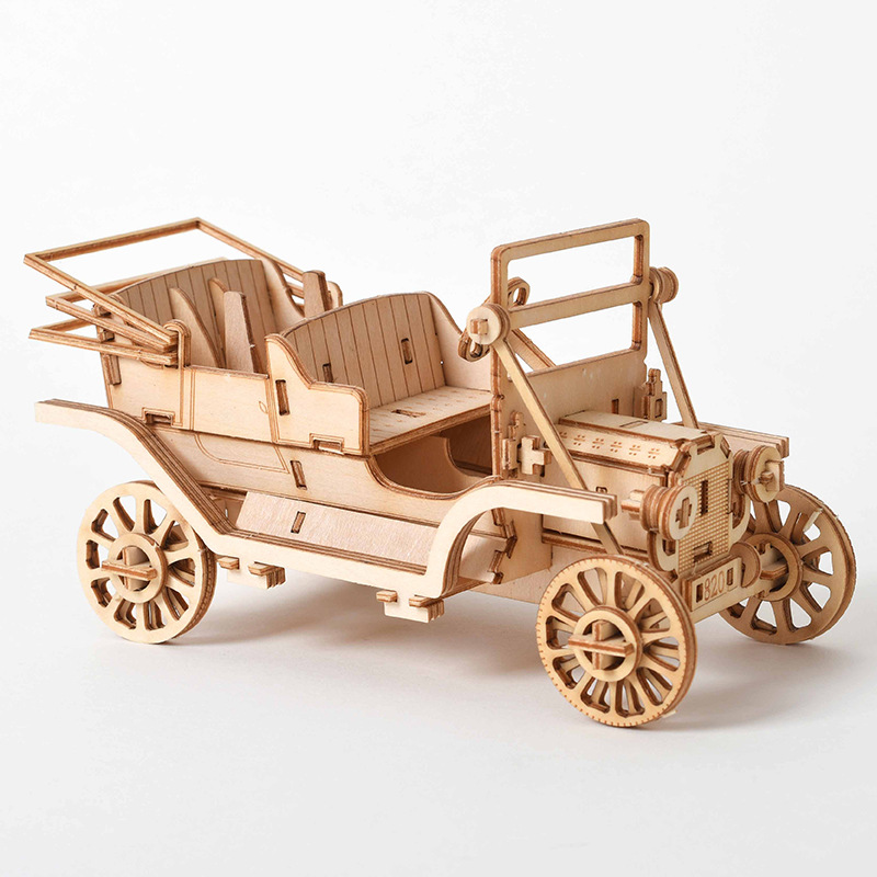 3D Wooden Puzzle DIY Kit - Las - đánh giá và giá Laser Cut Wooden Model Kit Assembly