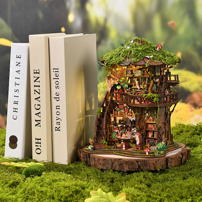 DIY 3D Book Nook Railway Platf - đánh giá và giá Diy Miniature Dollhouse Kit Book Nook