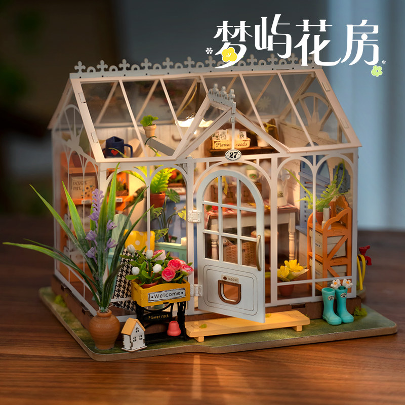Dream Island Flower House DIY  - đánh giá và giá 3D Wooden Mechanical Puzzle Marble Run