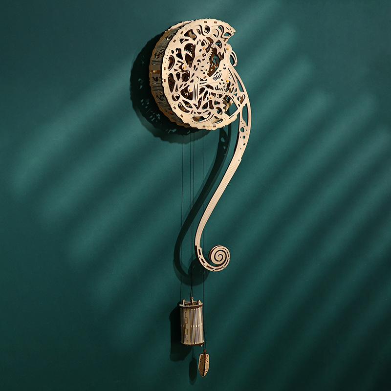 DIY 3D Wooden Puzzle Owl Wall  - đánh giá và giá Wooden Clock Puzzle Mechanical Pendulum