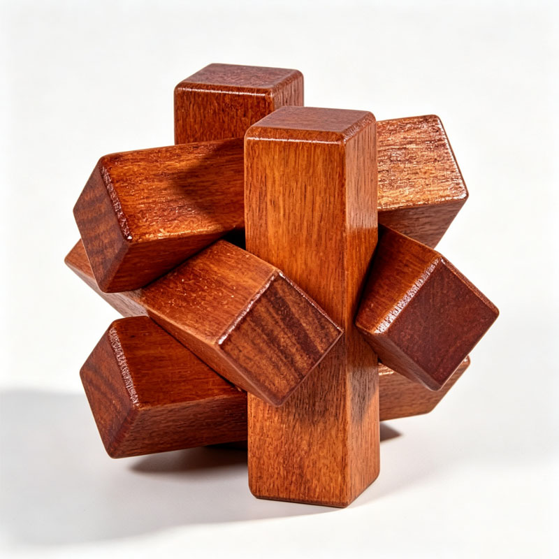 Wooden Knot Puzzle IQ Logic Tr - đánh giá và giá 3D Wooden Mechanical Puzzle Marble Run