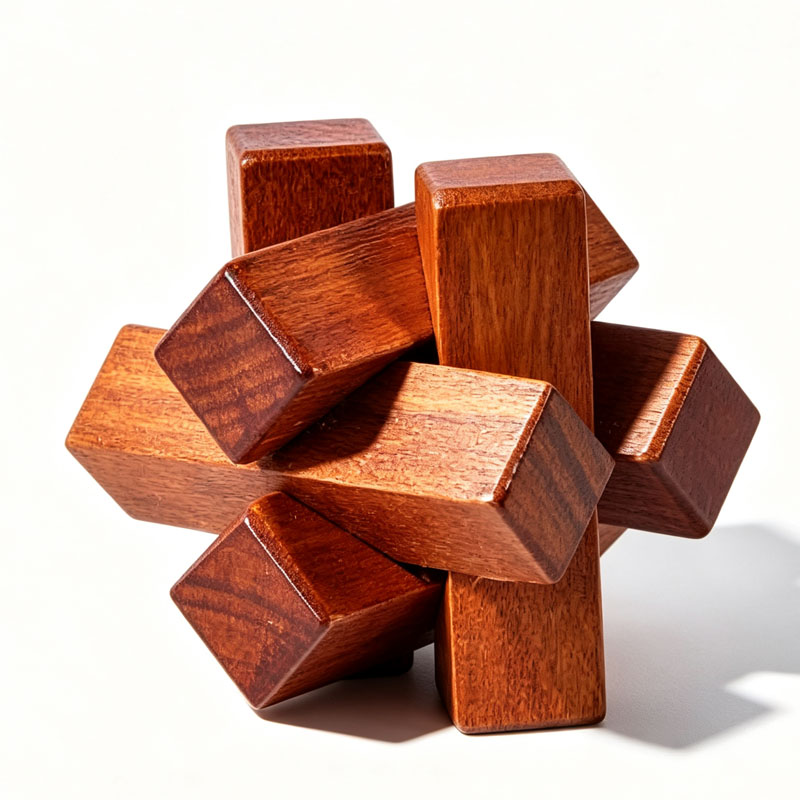 Wooden Knot Puzzle IQ Logic Tr - đánh giá và giá 3D Wooden Mechanical Puzzle Marble Run
