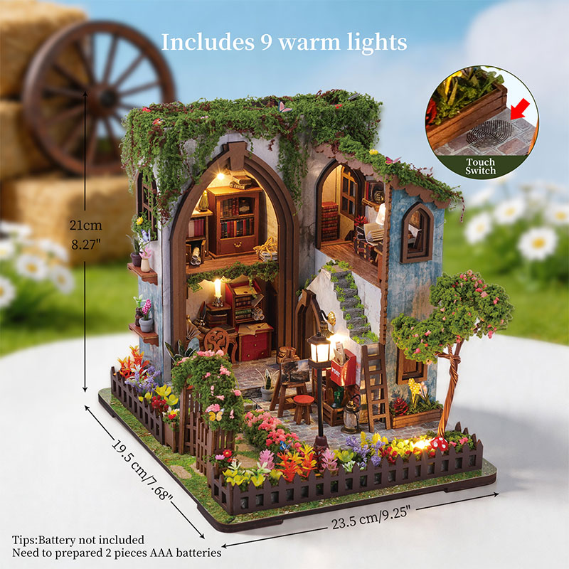 DIY Wooden Miniature House Kit - đánh giá và giá Miniature Led Light Kit For Dollhouse