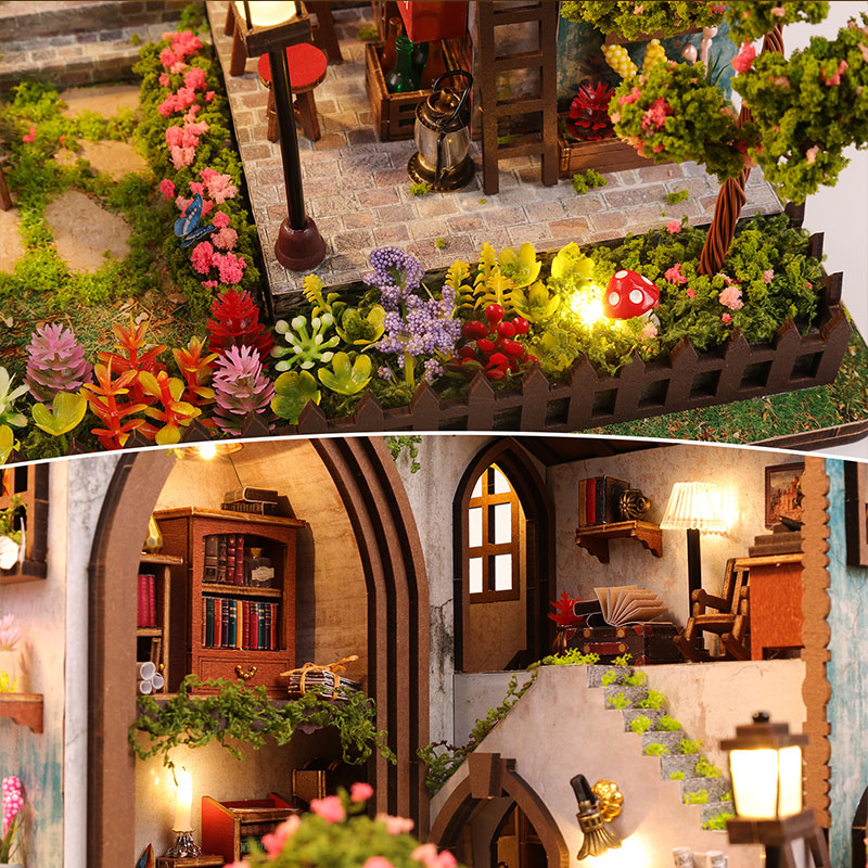 DIY Wooden Miniature House Kit - đánh giá và giá Miniature Led Light Kit For Dollhouse