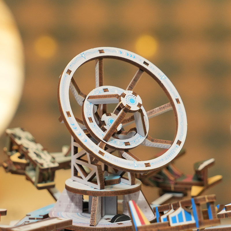 DIY Music Box Building Kit – 1 - đánh giá và giá Music Box Wooden 3D Puzzle Rotating