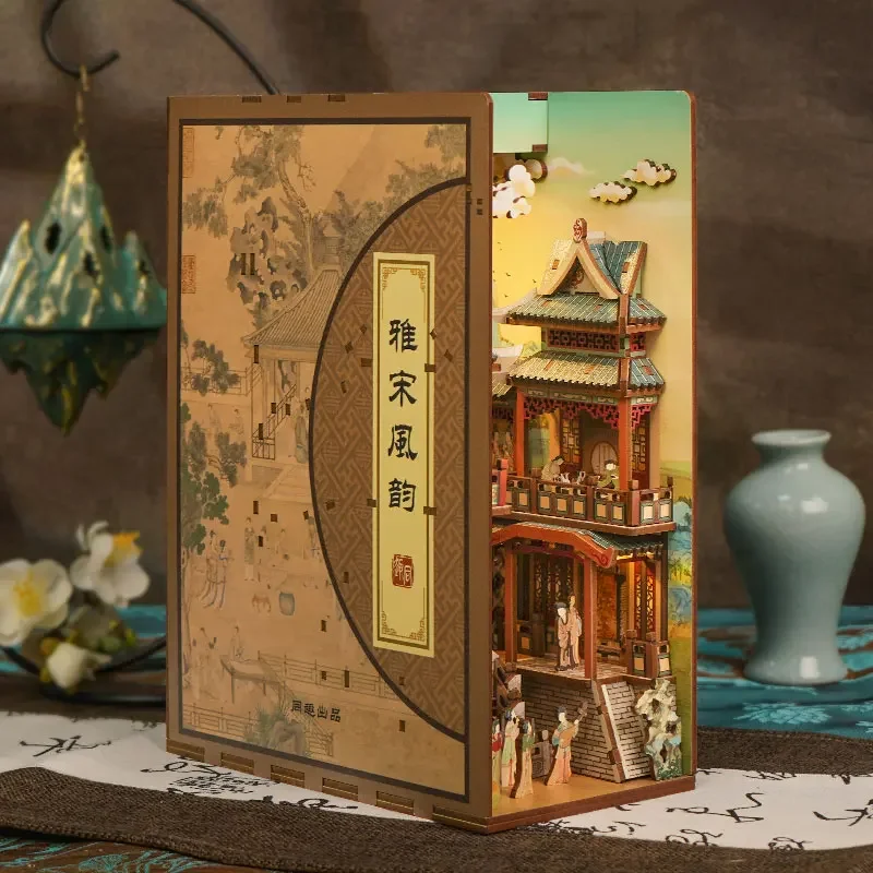Diy Wooden Book Nook Shelf Ins - đánh giá và giá Book Nook Shelf Insert Alley Diy