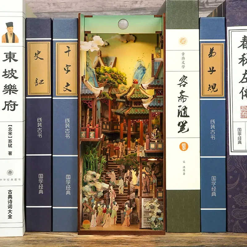Diy Wooden Book Nook Shelf Ins - đánh giá và giá Book Nook Shelf Insert Alley Diy