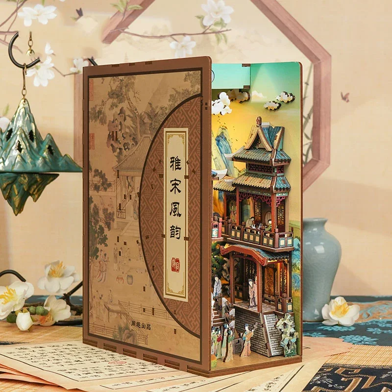 Diy Wooden Book Nook Shelf Ins - đánh giá và giá Book Nook Shelf Insert Alley Diy