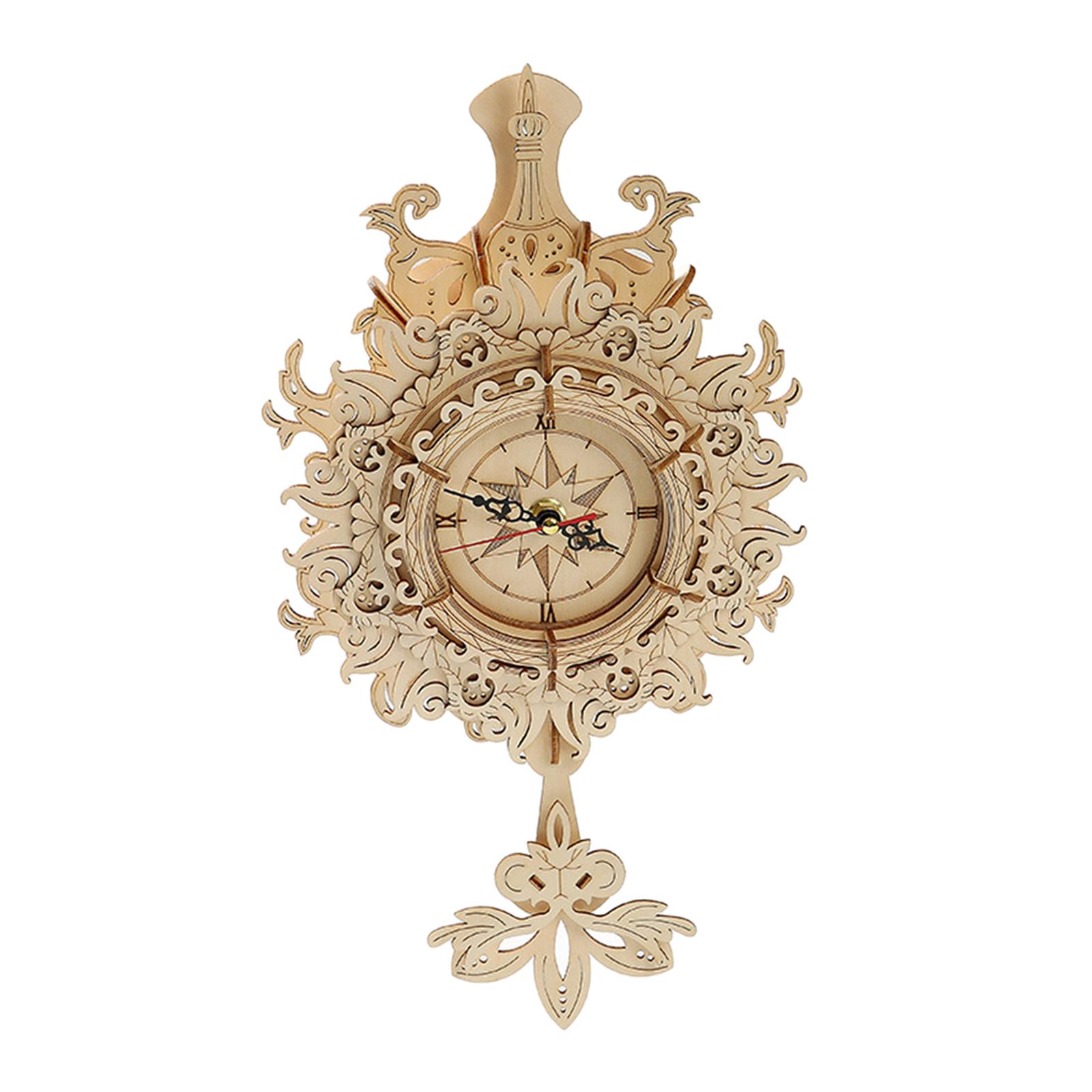 3D Wooden Mechanical Pendulum  - đánh giá và giá Wooden Clock Puzzle Mechanical Pendulum