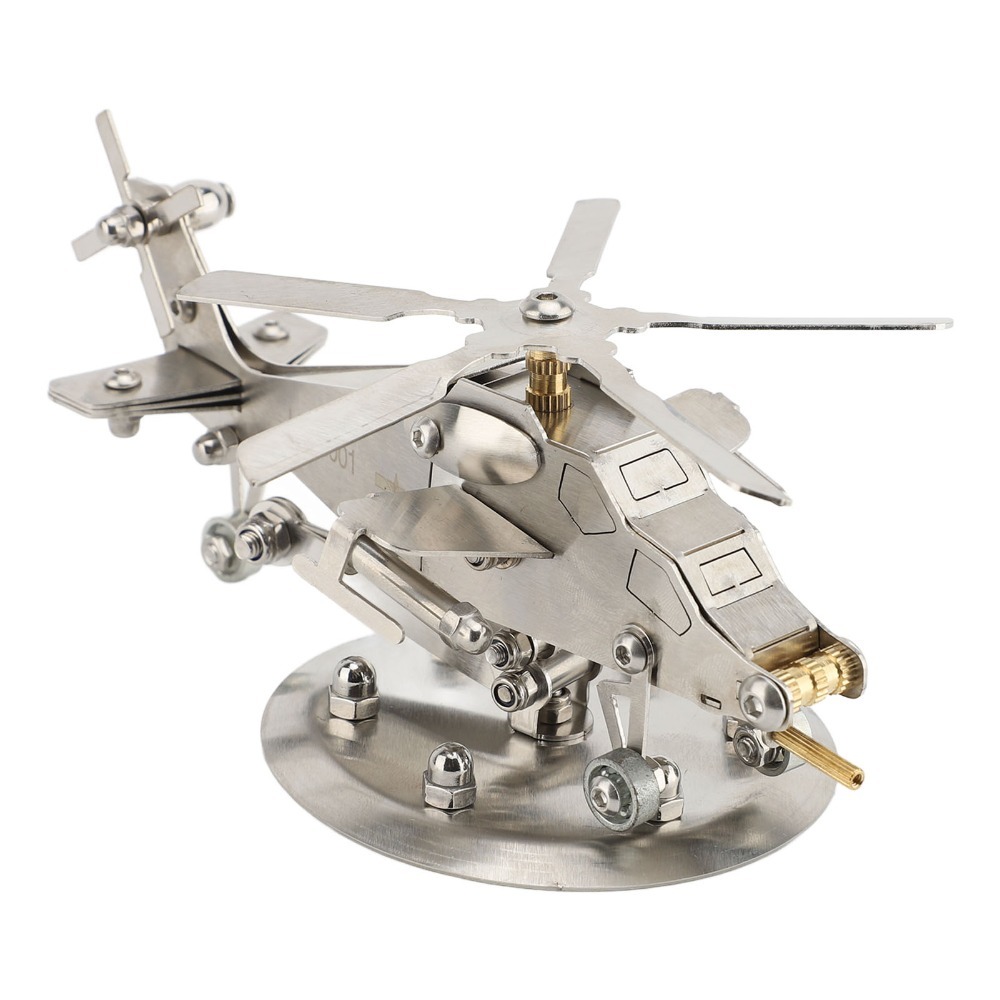 Stainless Steel Helicopter Mod - đánh giá và giá Metal 3D Puzzle Stainless Model Kit