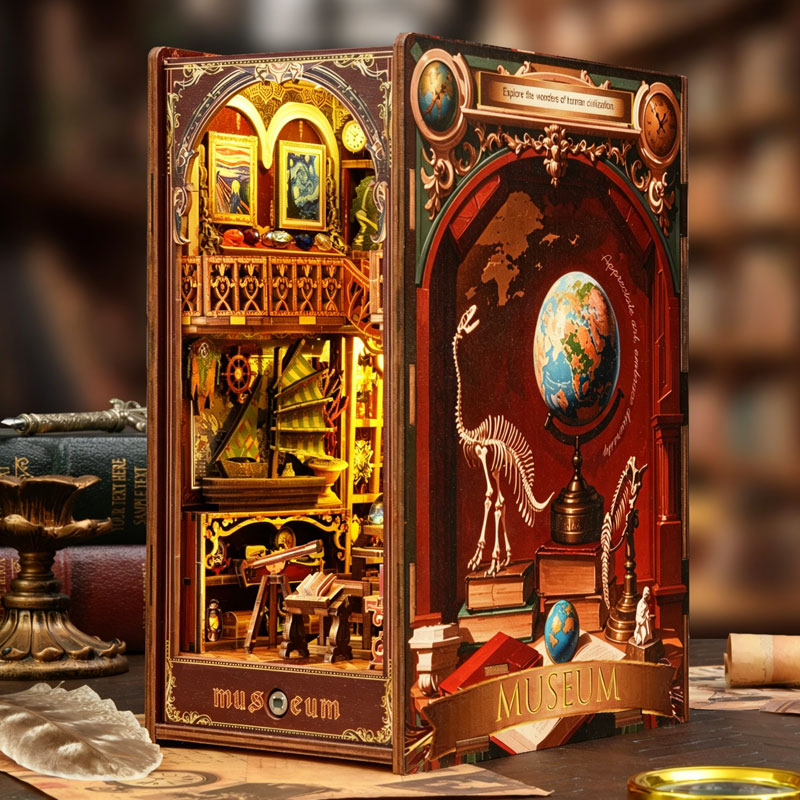 Book Nook Kit DIY Wooden Minia - đánh giá và giá Miniature Led Light Kit For Dollhouse