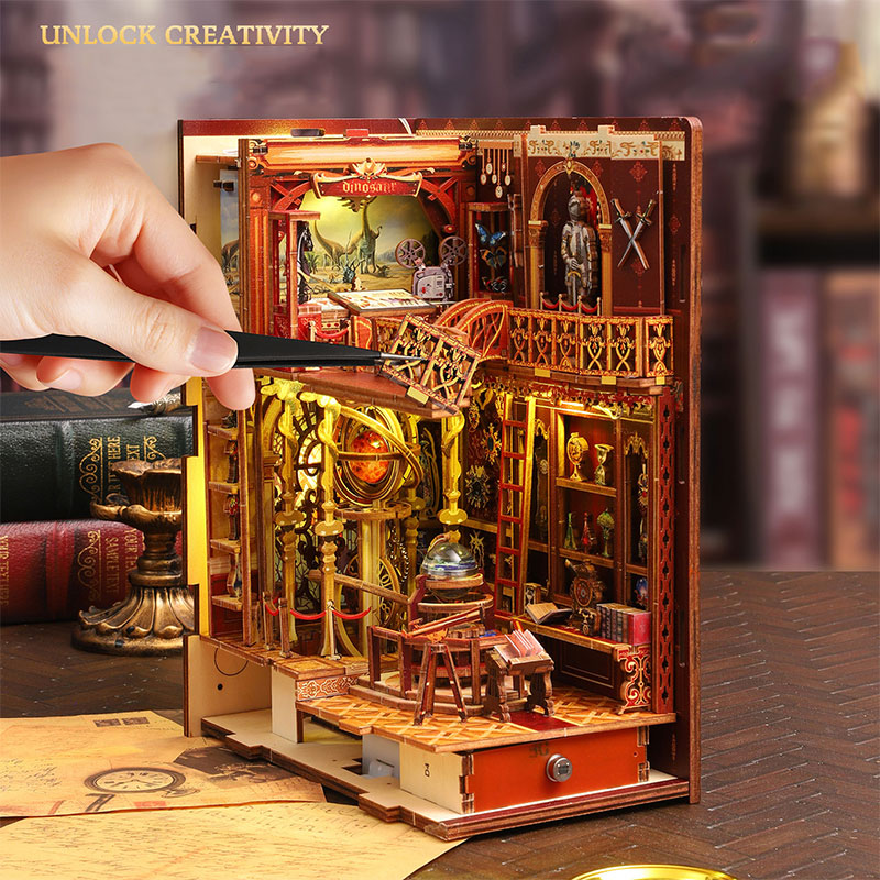 Book Nook Kit DIY Wooden Minia - đánh giá và giá Miniature Led Light Kit For Dollhouse