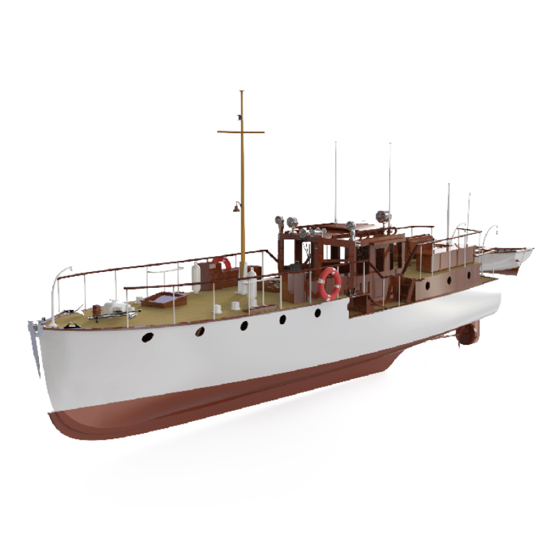 Remote Control Boat 880mm 1/18 - đánh giá và giá Laser Cut Wooden Model Kit Assembly
