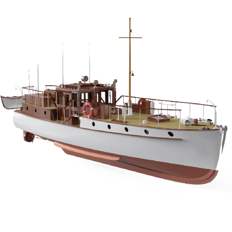 Remote Control Boat 880mm 1/18 - đánh giá và giá Laser Cut Wooden Model Kit Assembly
