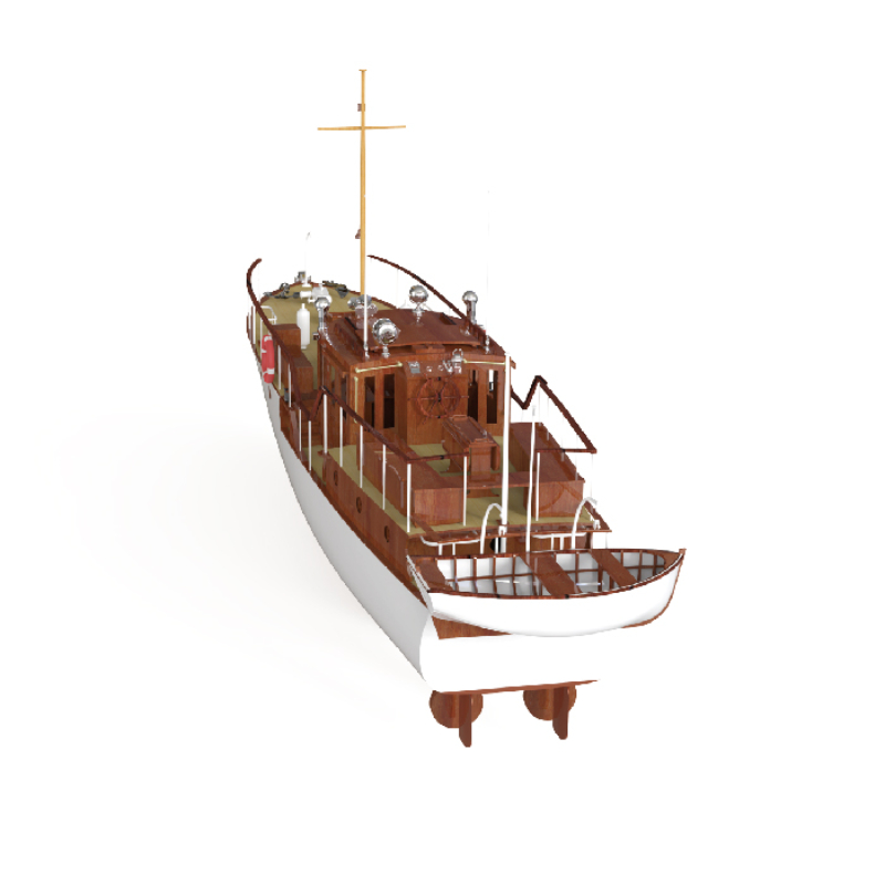 Remote Control Boat 880mm 1/18 - đánh giá và giá Laser Cut Wooden Model Kit Assembly