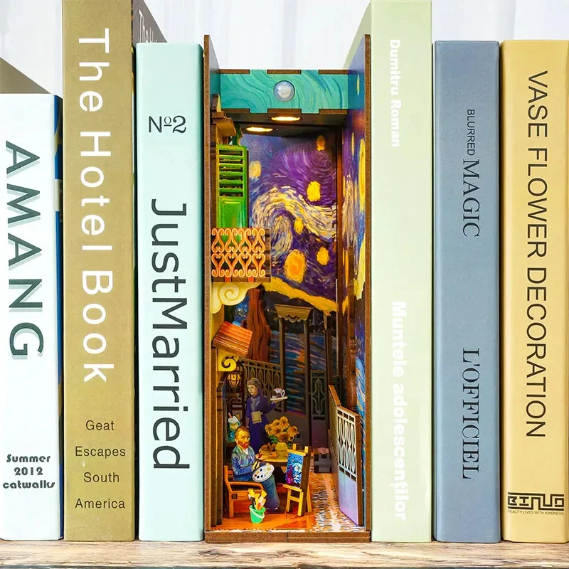 New DIY Wooden Book Nook Shelf - đánh giá và giá Book Nook Shelf Insert Alley Diy