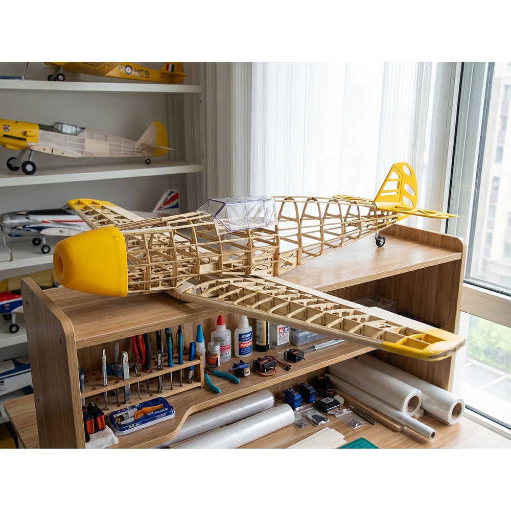 BF109 1020mm Laser Cut Balsa W - đánh giá và giá Laser Cut Wooden Model Kit Assembly