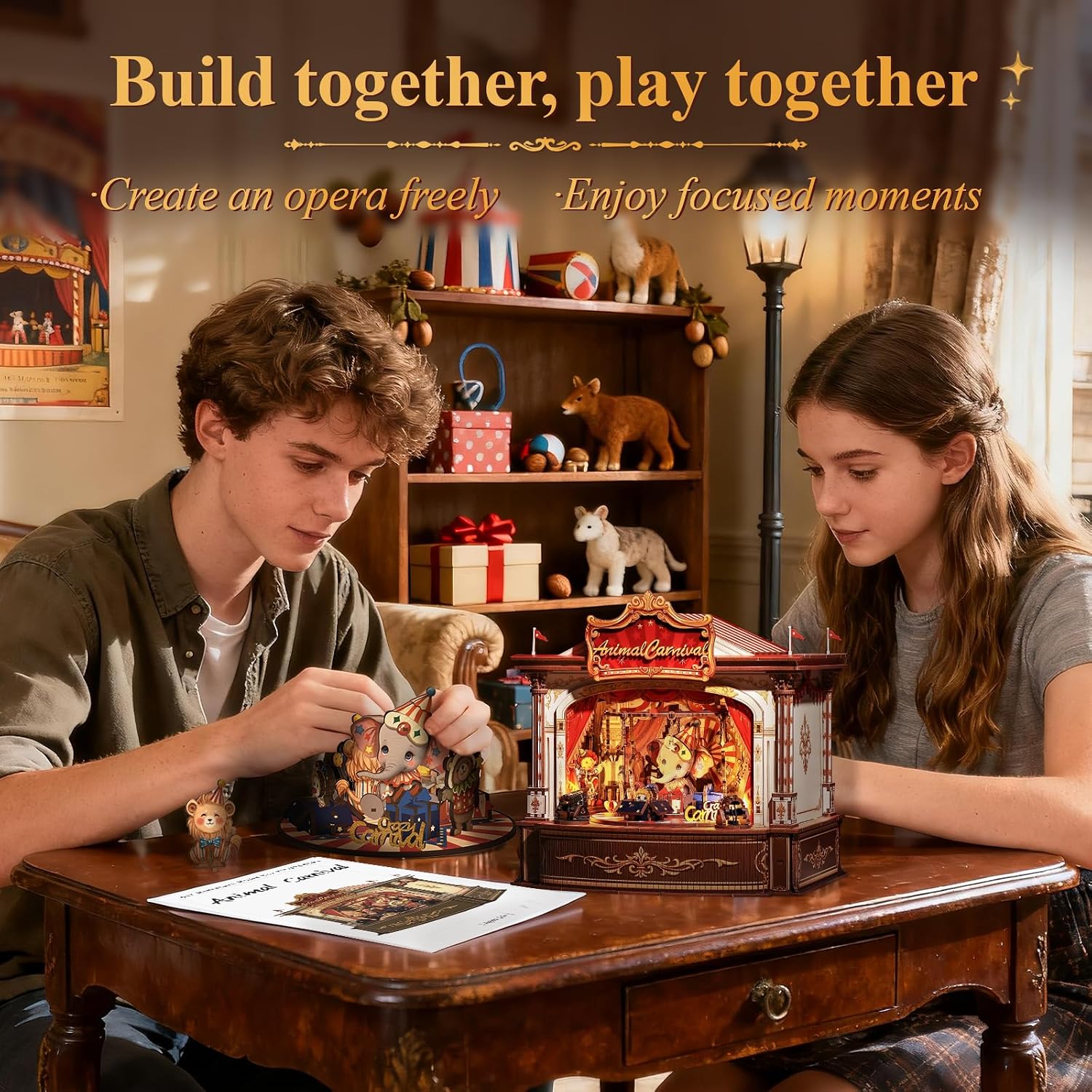 3D Wooden Puzzles Music Box -  - đánh giá và giá Music Box Wooden 3D Puzzle Rotating