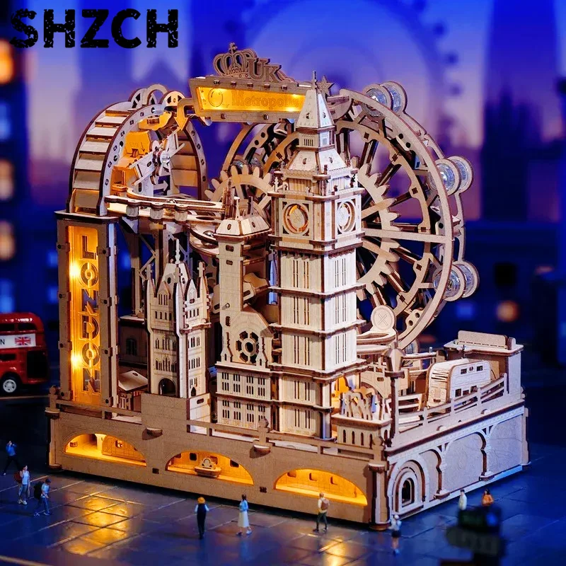 3D Wooden Puzzle Marble Run Bu - đánh giá và giá 3D Wooden Mechanical Puzzle Marble Run