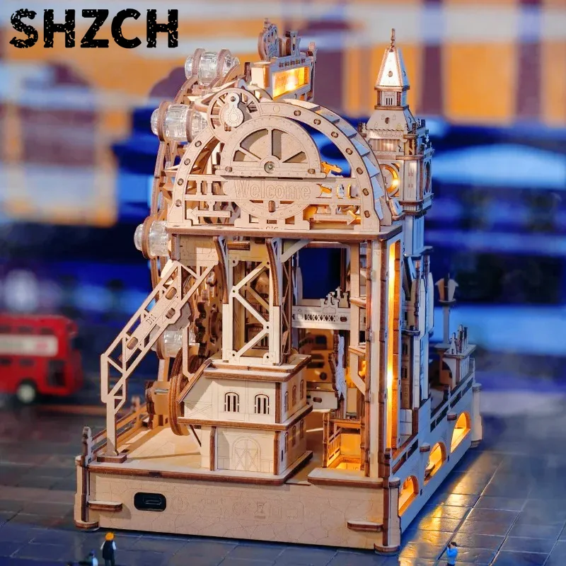 3D Wooden Puzzle Marble Run Bu - đánh giá và giá 3D Wooden Mechanical Puzzle Marble Run
