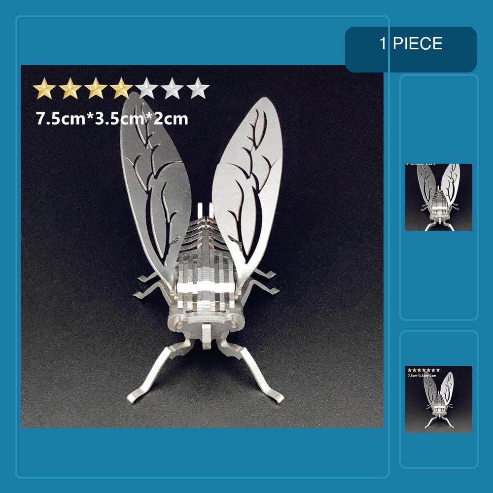 3D metal puzzle children adult - đánh giá và giá Metal 3D Puzzle Stainless Model Kit