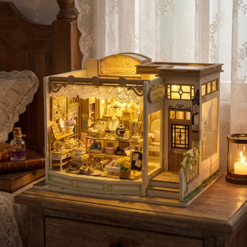 DIY Wooden Jewelry Store Casa  - đánh giá và giá Miniature Led Light Kit For Dollhouse