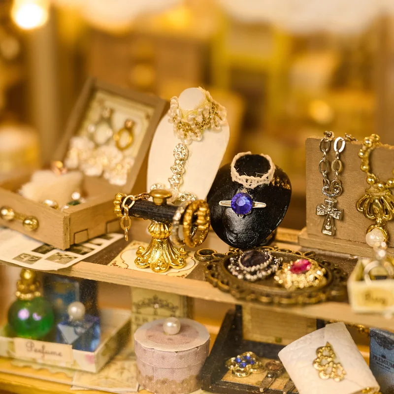 DIY Wooden Jewelry Store Casa  - đánh giá và giá Miniature Led Light Kit For Dollhouse